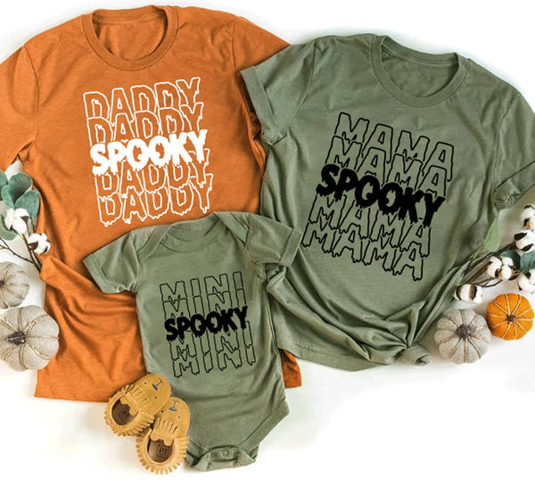 Matching spooky halloween tshirts - little crafty souls