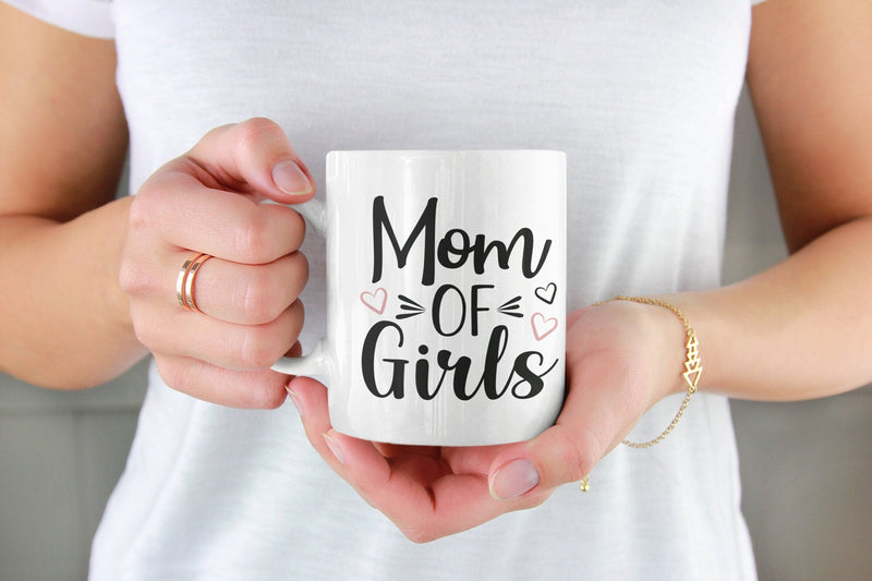 Mom of girls, Mom Coffee Mug -Mum girls Gift for Mother's Day - Mama of girls - Mama Mug - Mama Gifts - Gifts for mum - little crafty souls