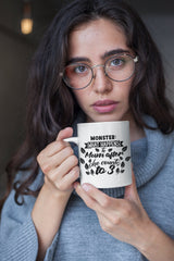 Monster what happens to Mum after she counts to 3, funny mug, mother's day gift, gift idea, gift for her, joke mugs, sassy mug - little crafty souls