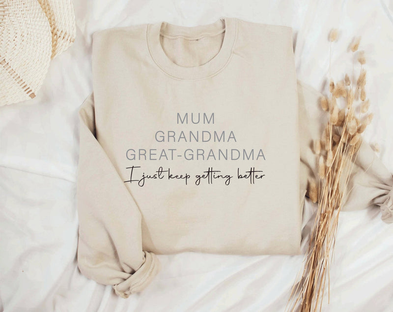 Mum Grandma Great-Grandma jumper - little crafty souls