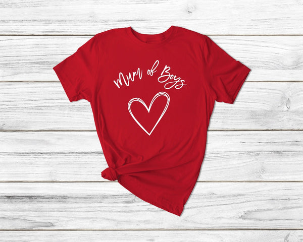 Mum Of Boys Tshirt - little crafty souls