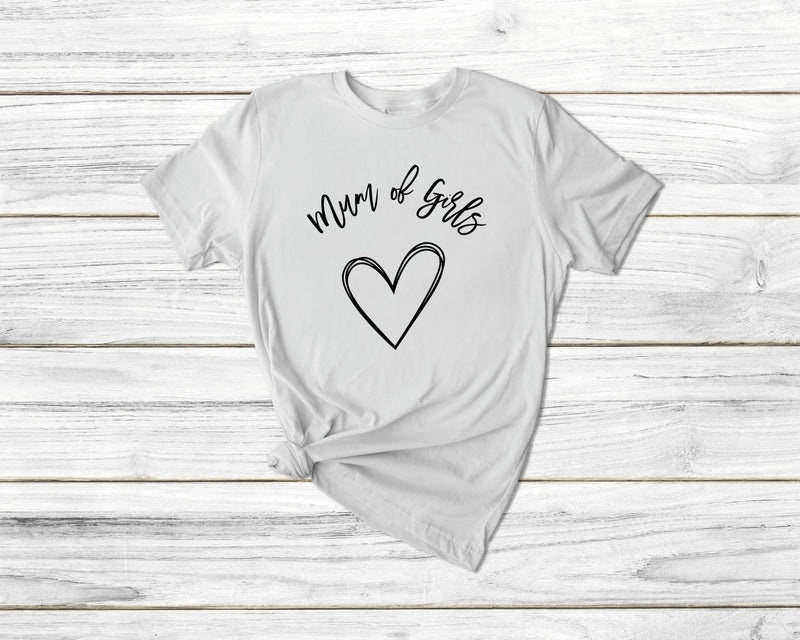 Mum Of Girls Tshirt - little crafty souls