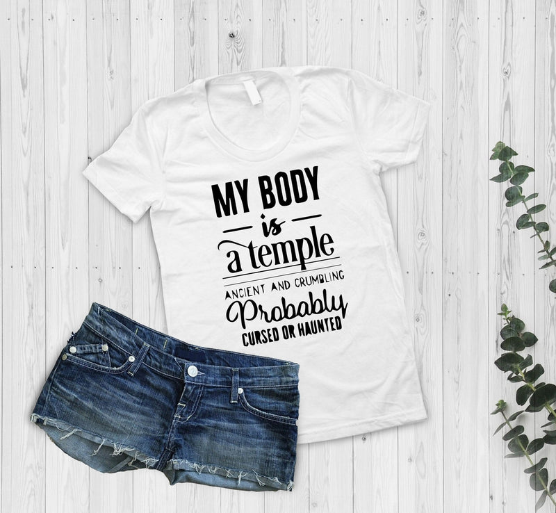 My Body Is A Temple Tshirt - little crafty souls