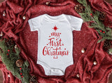 My First Christmas Baby Grow - little crafty souls