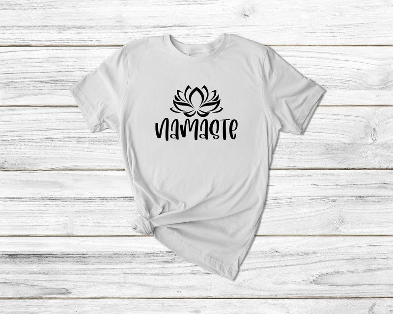 Namaste shirt tshirt, yoga pose shirt, Namaste tshirt girls fitness pilates comfortable soft gym workout shirt gift idea, gym lover tshirt - little crafty souls