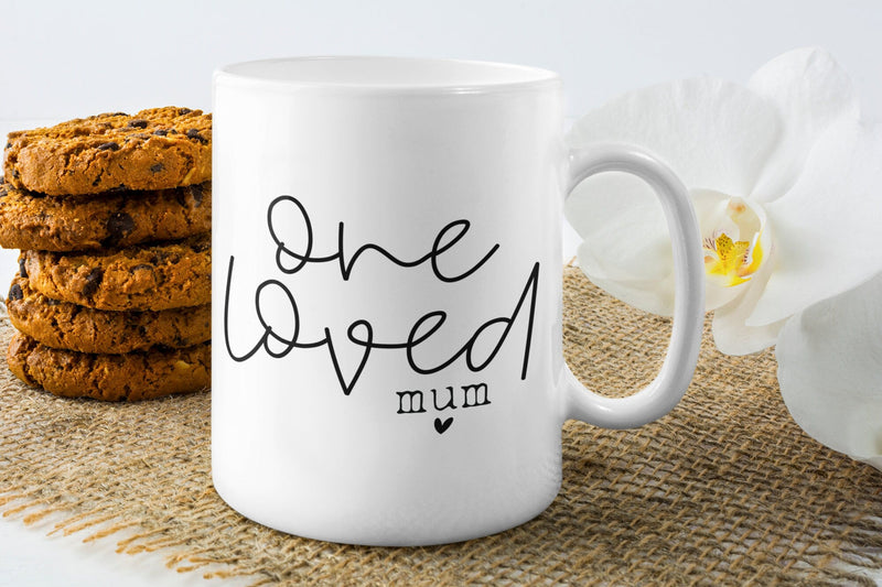 One loved Mum, Mum Coffee Mug -Mum Gift for Mother's Day - gift for mum - Mama Mug - Mama Gifts - Gifts for mum - little crafty souls