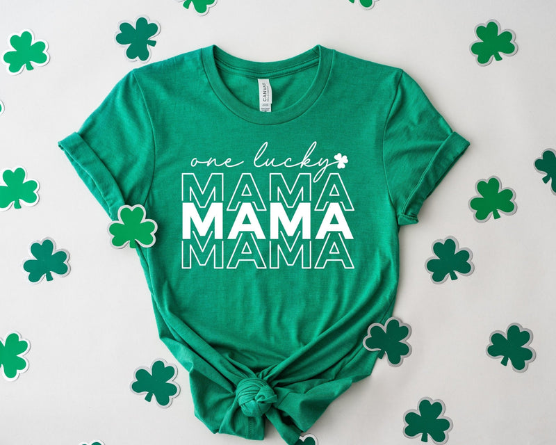 One Lucky Mama Tshirt St Patricks Day Tshirt - little crafty souls