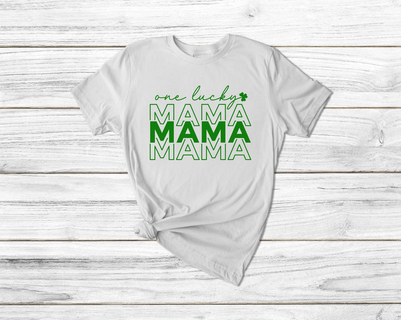 One Lucky Mama Tshirt St Patricks Day Tshirt - little crafty souls