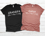 Personalise Grandma Grandpa Tshirts - little crafty souls