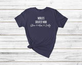 Personalise World'S Greatest Mum Tshirt - little crafty souls