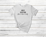 Personalise World'S Greatest Mum Tshirt - little crafty souls