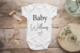 Personalised Babygrow Pregnancy Announcement Baby Vest - little crafty souls