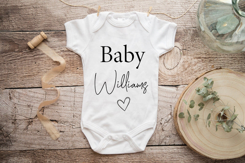 Personalised Babygrow Pregnancy Announcement Baby Vest - little crafty souls