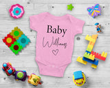 Personalised Babygrow Pregnancy Announcement Baby Vest - little crafty souls