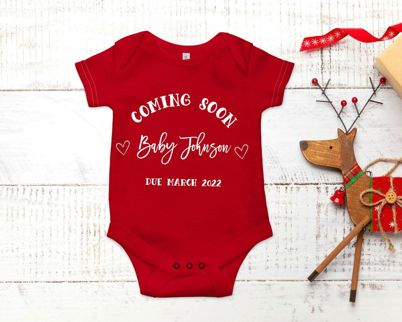 Personalised Babygrow Pregnancy Announcement Baby Vest - little crafty souls