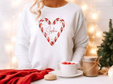 Personalised candy cane sweatshirt - little crafty souls