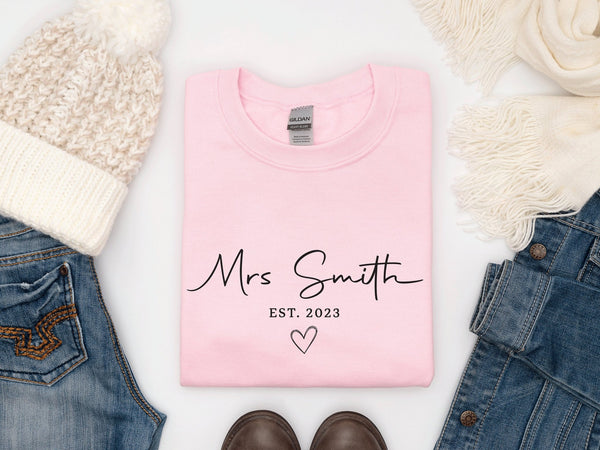 Personalised Gift For Bride Sweatshirt - little crafty souls