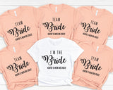 Personalised Hen Party Tshirts, Bridal Party Shirts, Bride Tshirt, Bridesmaid Tshirt, Bridal Party tees, Hen party tshirts, hen do tshirts, - little crafty souls