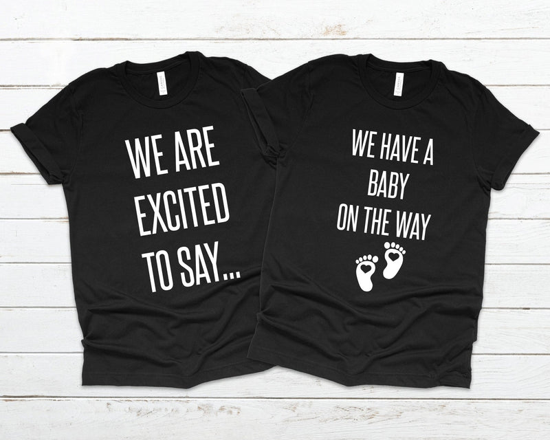 Pregnancy Reveal Pregnancy Announcement Tshirts - little crafty souls