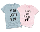 Pregnancy Reveal Pregnancy Announcement Tshirts - little crafty souls