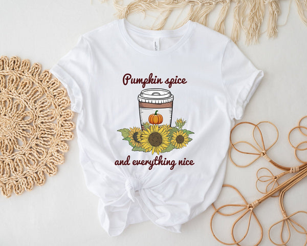 Pumpkin Spice And Everything Nice Tshirt - little crafty souls