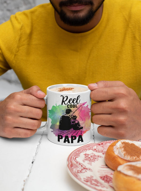 Reel cool Papa, fishing mug, mug for fishers. - little crafty souls