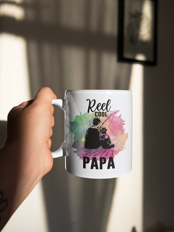 Reel cool Papa, fishing mug, mug for fishers. - little crafty souls