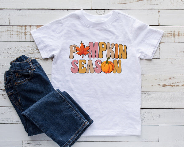 Retro Pumpkin Season Tshirt - little crafty souls