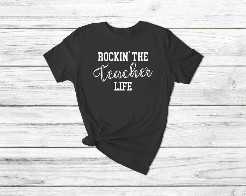 Rockin The Teacher Life Tshirt - little crafty souls