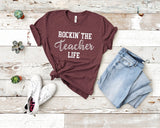 Rockin The Teacher Life Tshirt - little crafty souls