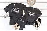 Royal Family shirts| king and queen |his queen her king tshirts | family t-shirt | little prince little princess | personalize | daddy mom - little crafty souls