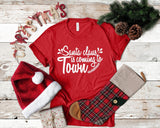 Santa Is Coming To Town Tshirt - little crafty souls