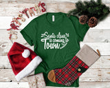 Santa Is Coming To Town Tshirt - little crafty souls