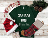 Santa Omg I Know Him Tshirt - little crafty souls