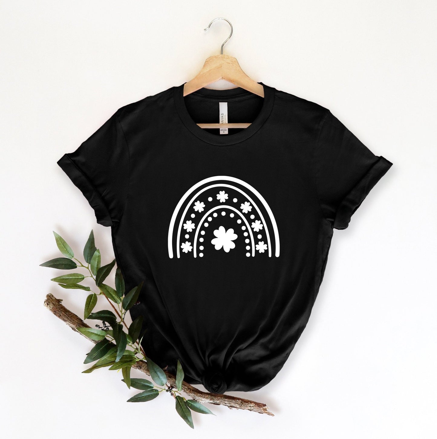 Shamrock Rainbow St Patricks Day Tshirt - little crafty souls