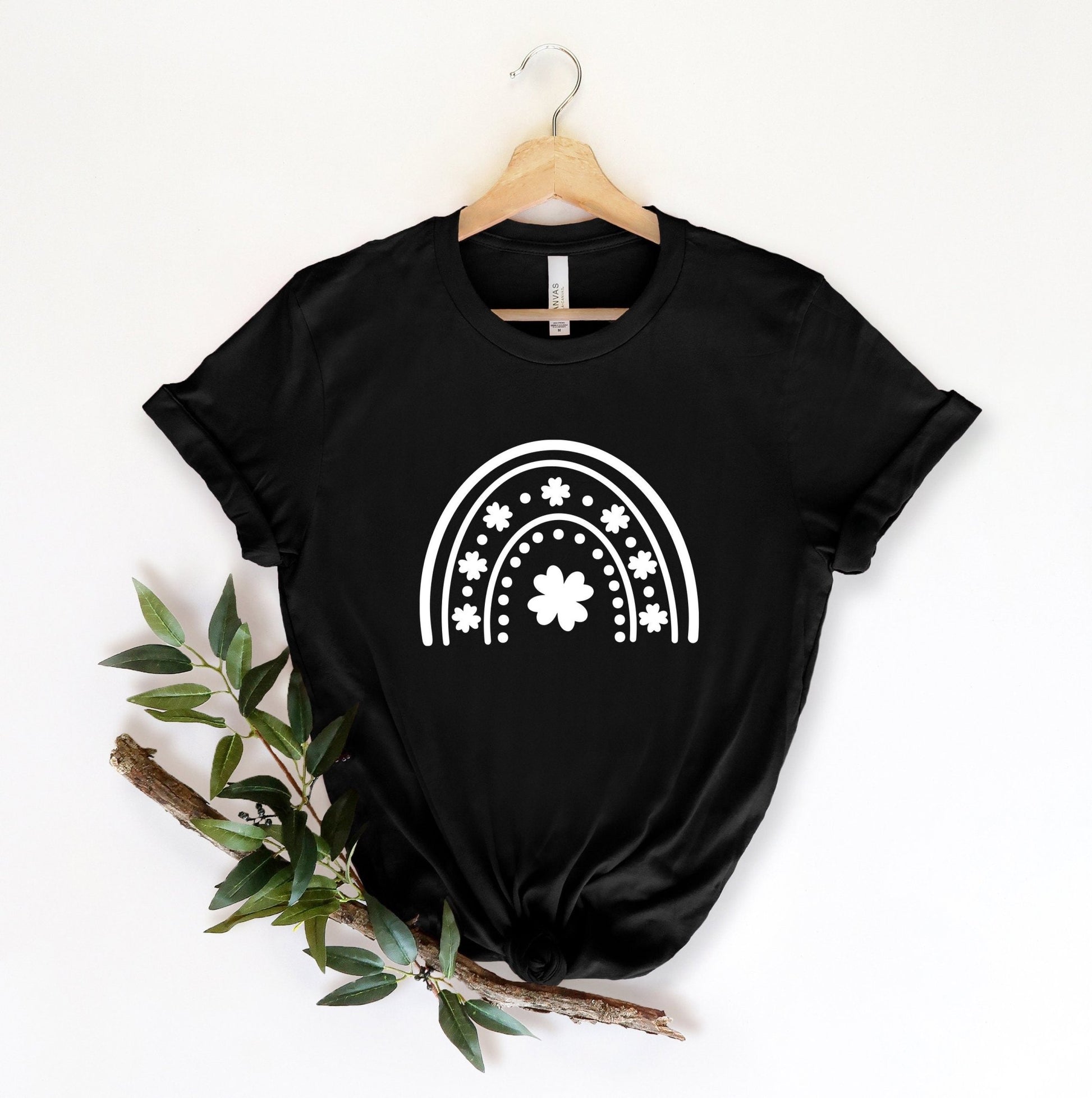 Shamrock Rainbow St Patricks Day Tshirt - little crafty souls