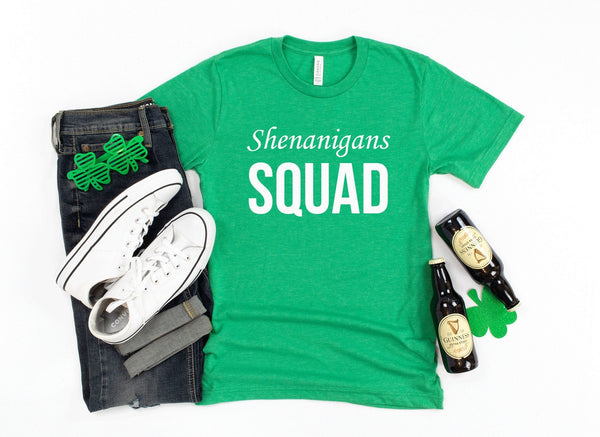 Shenanigans Squad St Patricks Day Tshirt - little crafty souls