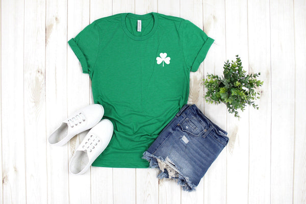 Small Chest Shamrock St Patrick'S Day Tshirt - little crafty souls