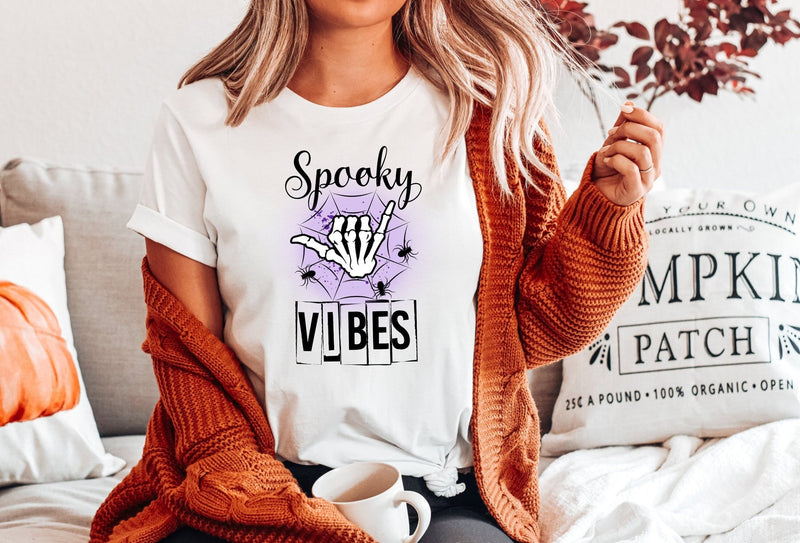 Spooky Vibes Tshirt - little crafty souls