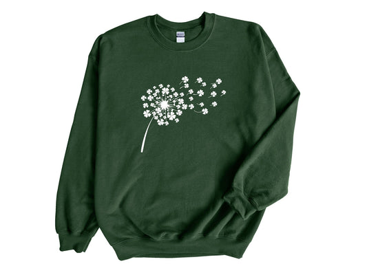 St Patrick's Day Sweatshirt, Clover Sweater, Paddys Day sweatshirt, St Patricks day jumper, Irish Hoodie, Funny Irish, Ireland Sweatshirt - little crafty souls