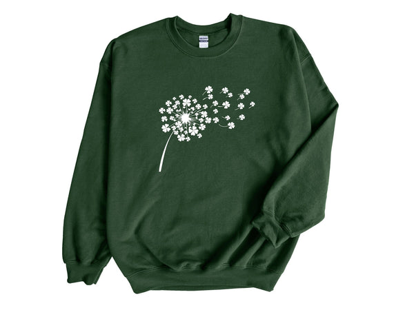 St Patrick's Day Sweatshirt, Clover Sweater, Paddys Day sweatshirt, St Patricks day jumper, Irish Hoodie, Funny Irish, Ireland Sweatshirt - little crafty souls