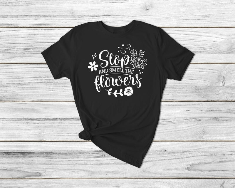 Stop and smell the flowers Funny Gardening Tshirt| gift t-shirt| ladies mens unisex garden tshirt tee| plants tshirt flowers tshirt | spring - little crafty souls