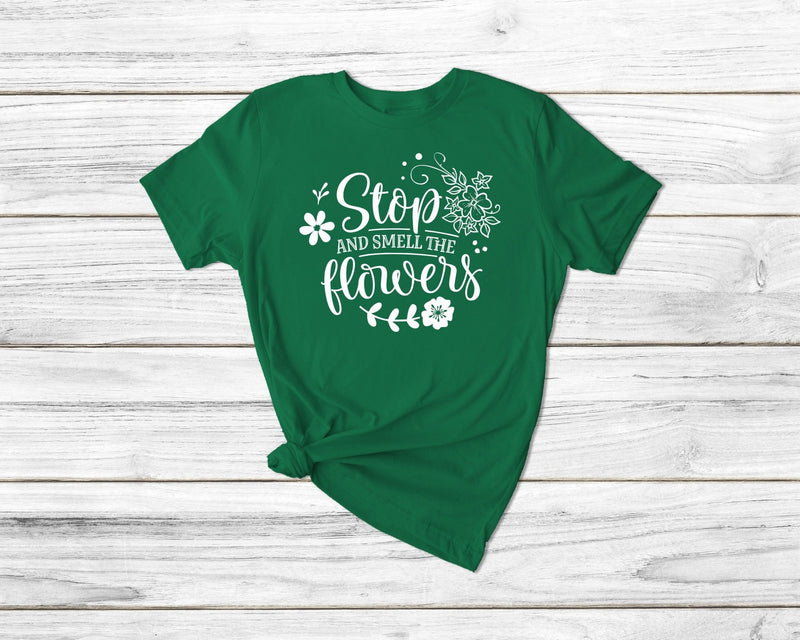 Stop and smell the flowers Funny Gardening Tshirt| gift t-shirt| ladies mens unisex garden tshirt tee| plants tshirt flowers tshirt | spring - little crafty souls