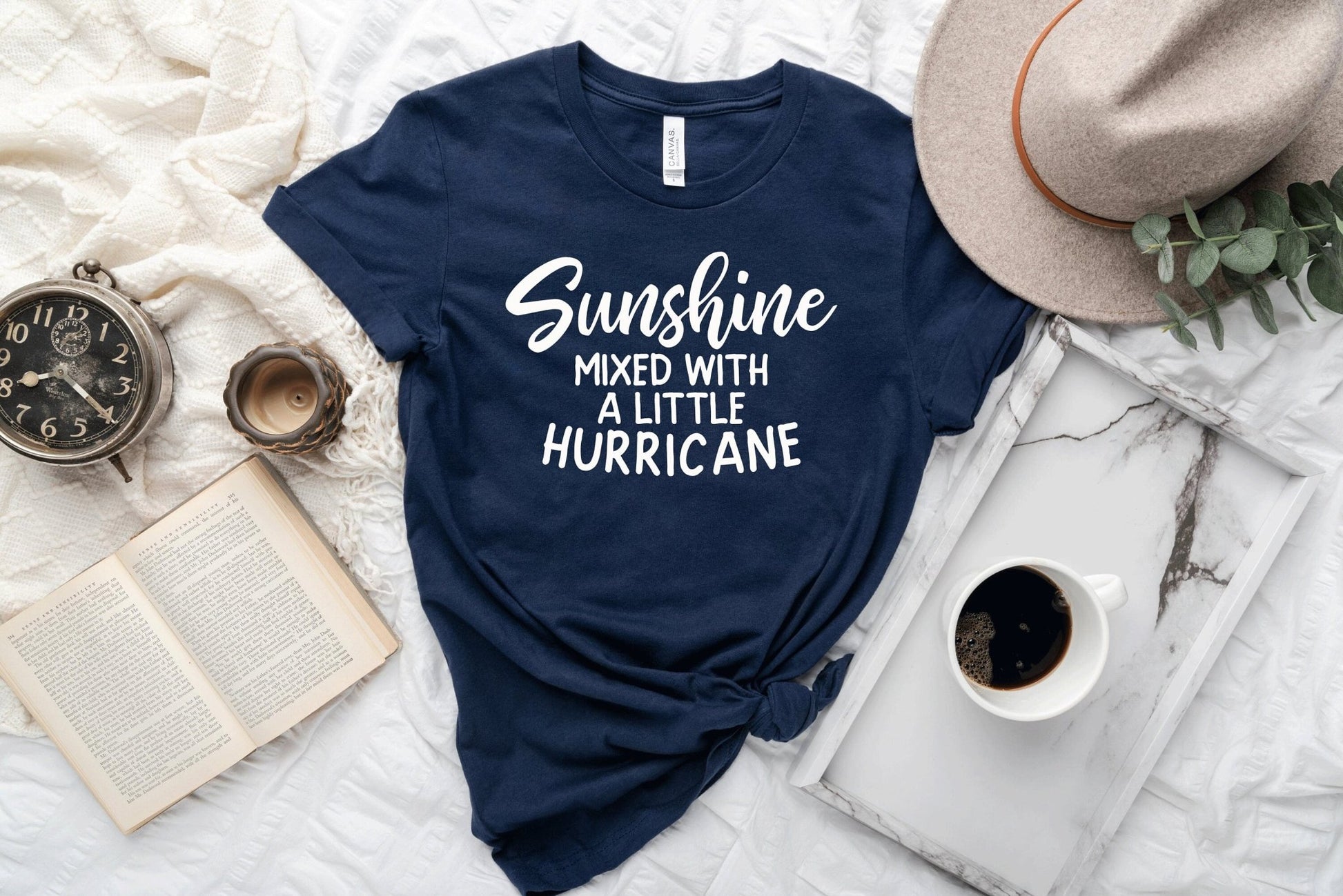 Sunshine Mixed With A Little Hurrican Tshirt - little crafty souls