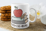 Teach love inspire teachers mug, school leavers teacher, gifts for teachers, world's best teacher, mugs for teachers - little crafty souls