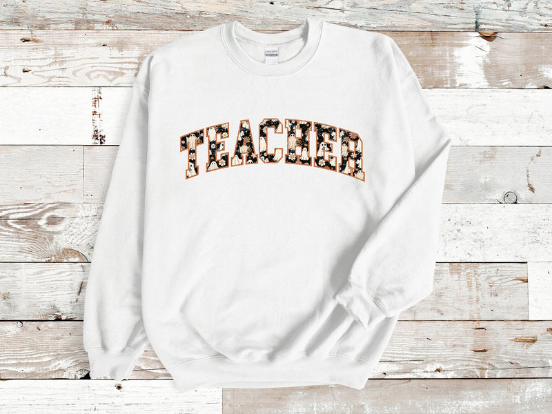 TEACHER halloween jumper TEACHER halloween sweatshirt witch Pumpkin sweater, Ladies Fall shirt autumn jumper school halloween Season - little crafty souls