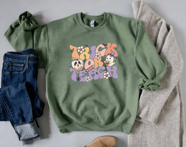 Teacher halloween sweatshirt - little crafty souls