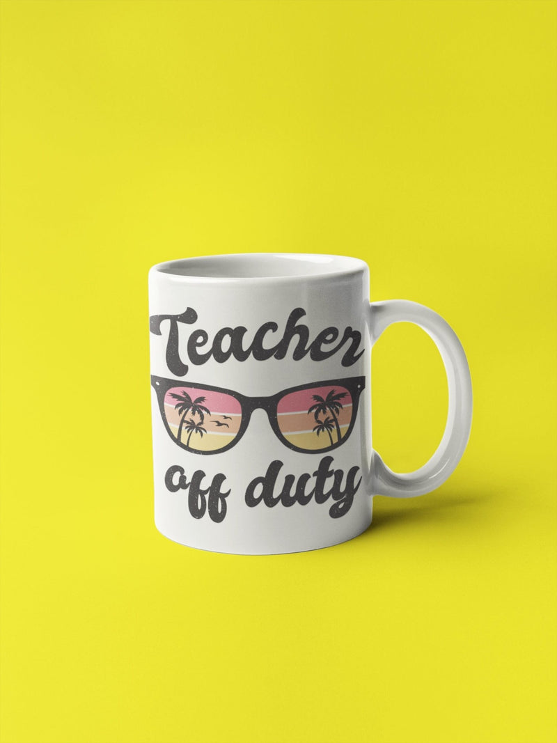 Teacher off duty, teachers mug, school leavers, teacher, gifts for teachers, world's best teacher. - little crafty souls