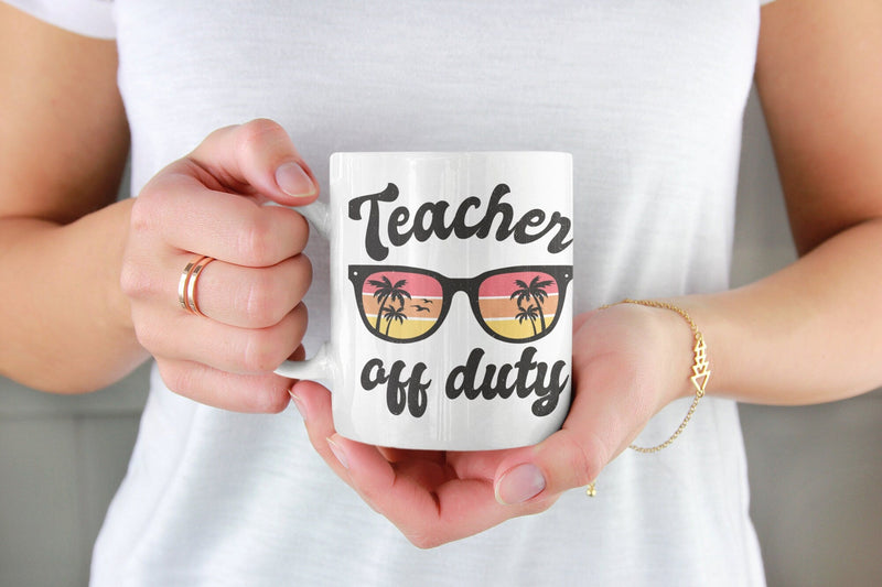 Teacher off duty, teachers mug, school leavers, teacher, gifts for teachers, world's best teacher. - little crafty souls