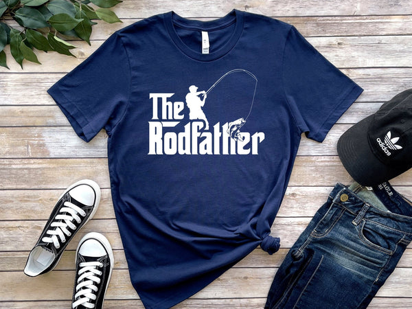 The Rodfather Funny Fishing Tshirt - little crafty souls